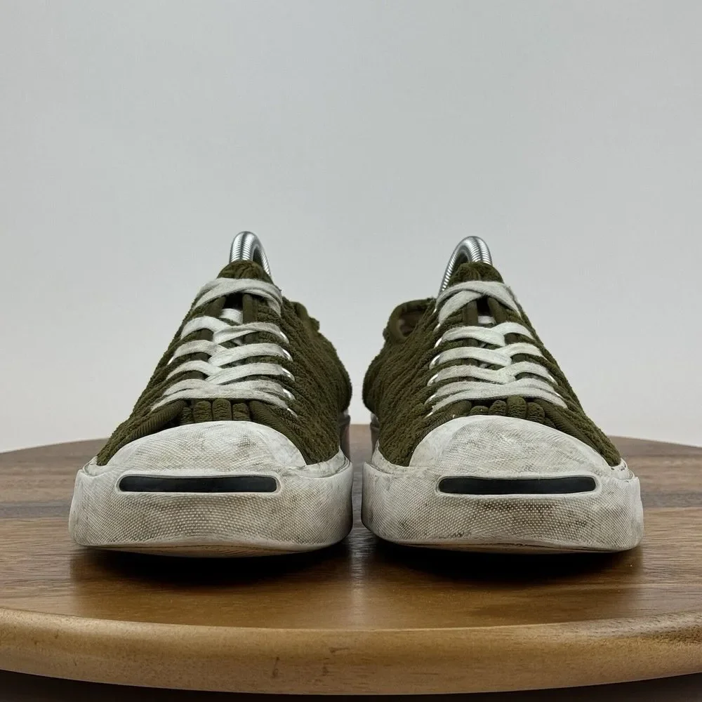 Womens Converse X Jack Purcell Widewale‎ Cord Ox Surplus Olive Sneakers Size 9.5